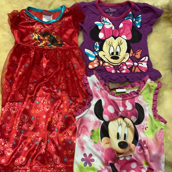 Disney 2T lot Minnie Mouse Elena of Avalor pajamas